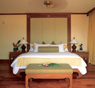 Tasteful rooms at the JW Marriott Phuket Resort & Spa