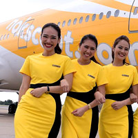 Asian low cost airlines, NokScoot from Thailand