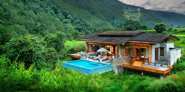 Guide to the best Bhutan luxury resorts - Punakha River Lodge family suite by &Beyond