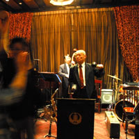 Shanghai nightlife, jazz band at Fairmont Peace Hotel