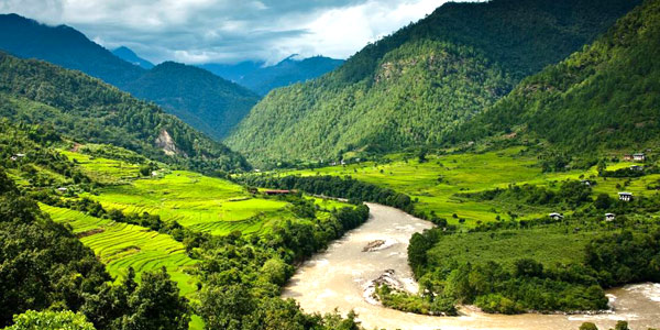 Bhutan guide to adventure and luxury stays - view from Uma by COMO Punakha