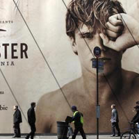 New York shopping guide, Hollister billboard