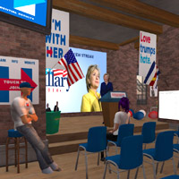 Clinton and Trump duke it out in virtual reality