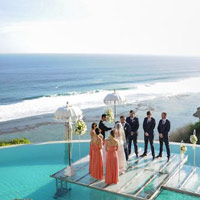 Bali wedding, Bulgari Resort 'floating on water'