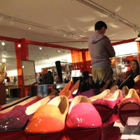 Hong Kong shoe shopping is easy at the LAB, Queensway - Pedder Red