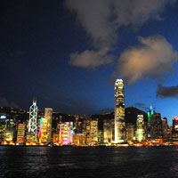 Hong Kong guide, the night skyline from TST
