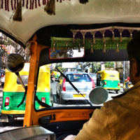 Bangalore fun guide, autorickshaw scooters are a cheaper way to get around