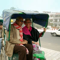 Delhi fun guide, Cycle rickshaw Old Delhi transport