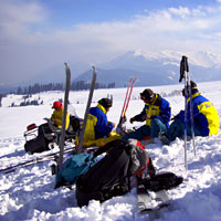 Gulmarg, Ski Patrol takes a break
