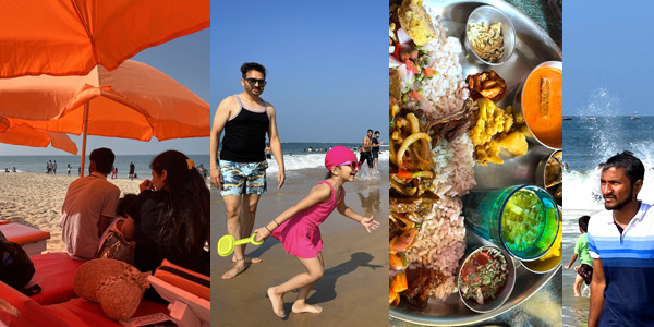 Goa beaches bars and curry guide - Calangute Beach to the north of Panaji and Bombil thali