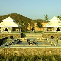 Rajasthan luxury tented camps, Aman-i-Khas tent