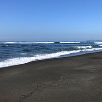 Bali black sand beaches line the east coast
