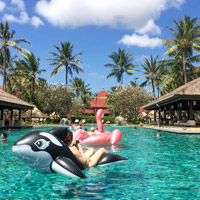 Guide to Bali family hotels, InterContinental Bali at Jimbaran pool