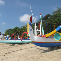Bali fun guide - fishing boats at Sanur