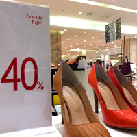 Jakarta shopping deals and bargains - shoes on sale at Lotte