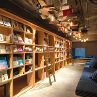 Tokyo bookstore hotel, Book And Bed, sleep in the shelves...