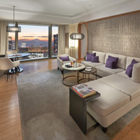 Best Tokyo business hotels, Mandarin Oriental Tokyo, new look suite living room