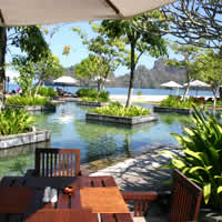 Tanjung Rhu Resort has a smart seafront pool