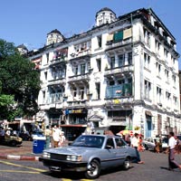 Derelict colonial buildings