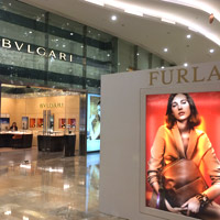 Bulgari store and Furla at City of Dreams luxury shopping mall