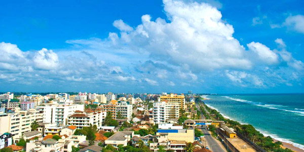 Colombo business hotels review and fun guide - coastline view from OZO