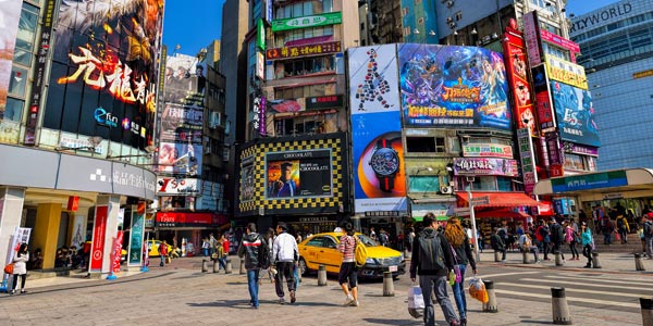Taipei fun for the family, Ximending is a colourful nightlife hub