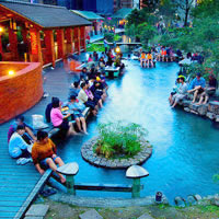 Jiaoxi hot springs in Yilan