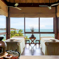 Thailand luxury spa resorts, Six Senses Samui - massage with a view
