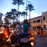 Saigon fun guide, streets abuzz with motorcycles Friday night