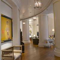 Saigon small corporate meetings, Park Hyatt new look lobby sports familiar art