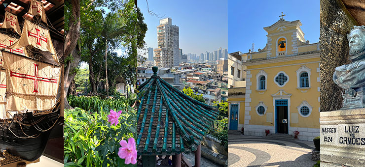 Macau historic walks and sights from Camoes Garden to the Chapel of St Francis Xavier