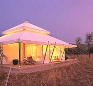 Aman-i-Khas luxury tented camp in Ranthambhore, Rajasthan