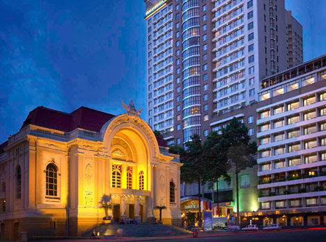 Caravelle Hotel, one of the best Saigon business hotels, next to the Opera House