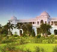 Pataudi Palace, a stately presence with rose garden walks