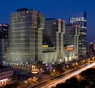 The Sofitel Wanda Beijing is part of a larger entertainment and shopping complex