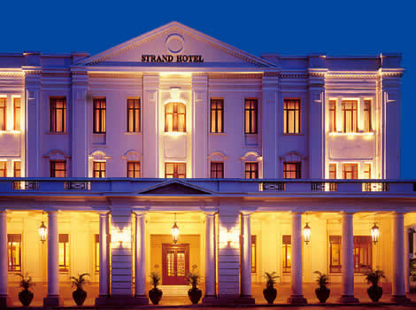 Historic Strand facade, one of the best Yangon heritage hotels