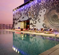 WET, the rooftop pool, is a vertiginous treat - enjoy one of the best Hong Kong business hotels and urban escapes