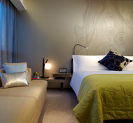 Spacious rooms look onto open harbour or city views