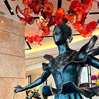 Casino hotels in Macau, MGM on the Nape peninsula is know for its art works like the Dali sculptures