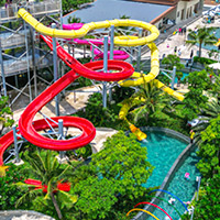 Alma Resort Cam Ranh is a contemporary family space with a huge waterpark for kids