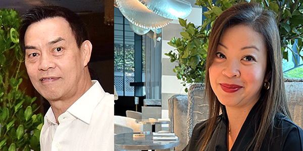 Suleiman Tunku Abdul Rahman (left) from the Shangri-Las Penang with Ruby Garcia (right) of COMO Metropolitan Singapore
