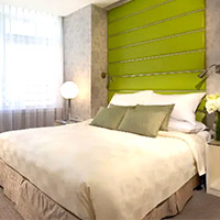 The Cosmo hotel is bright and colourful with better rates than Dorsett and Emperor or Indigo