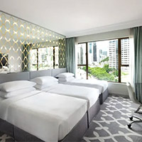 New look triple bed family room at the Dorsett Wanchai