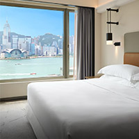 Downtown TST location with MTR train access, Sheraton HK rates well vs Hyatt Regency and Langham 