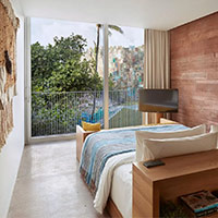 On Jimbaran Beach, Desa Potato Head is a multi-purpose venue with nice woody suites
