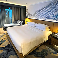 The Hyatt Centric rooms is bright and well featured