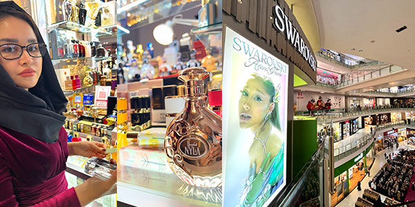 nu sentral mall next to KL Sentral Station is a bargain spot for cut-price dresses and perfumes from Dubai. The mall is close to Little India at Brickfields