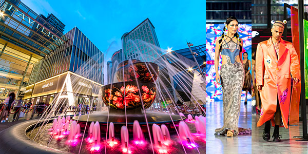 Kuala Lumpur shopping and mega-sale guide - Pavilion KL  fountains and Bangsar's Melinda Looi fashions