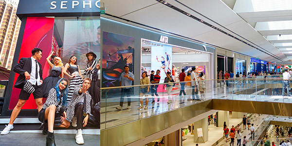 Kuala Lumpur shopping guide to TRX Mall - models at Sephora, Farenheit 88