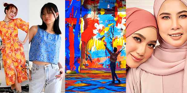 REXKL immersive art and cool streetwear from Kanoe - Lynda Rahim's traditional head-dresses in Bangsar